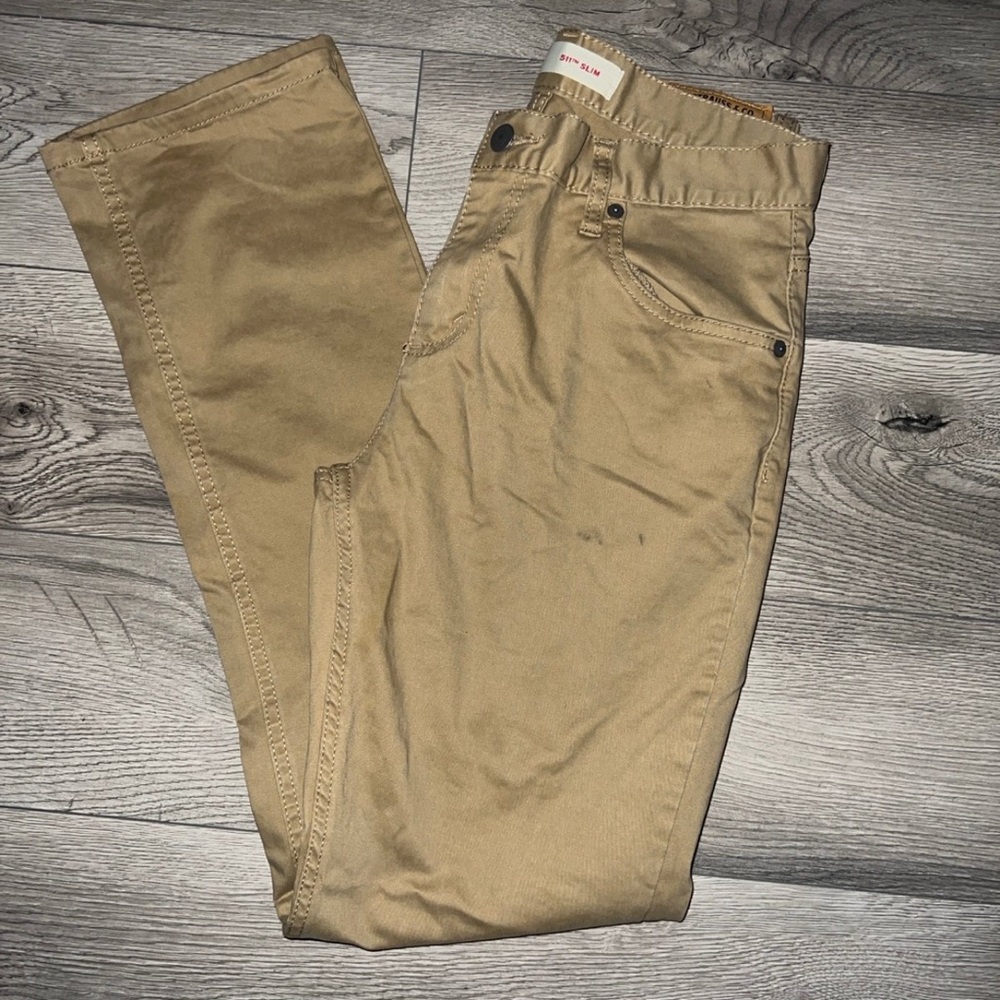 Levi's Tan Chinos Classic Straight-Leg Cotton Blend